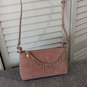 Gorgeous Zac Posen Blush Pink Crossbody Bag with Chain Detail